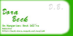 dora beck business card